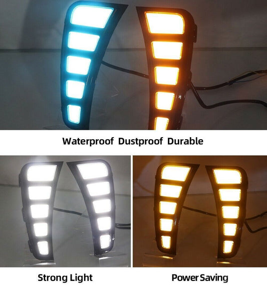 DRL Daytime Running Driving Light w/Turn Signal for Hyundai Sonata 2021-2023 n