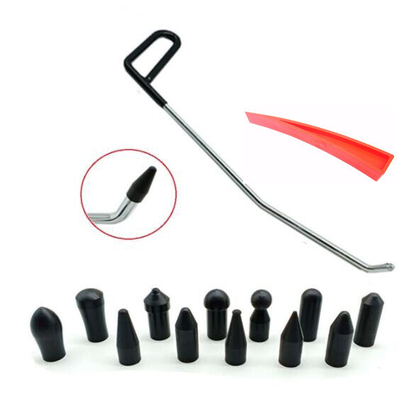 Paintless Dent Repair Tools,Puller PDR Rod Hook Car Repair Hail Damage Tool Set v