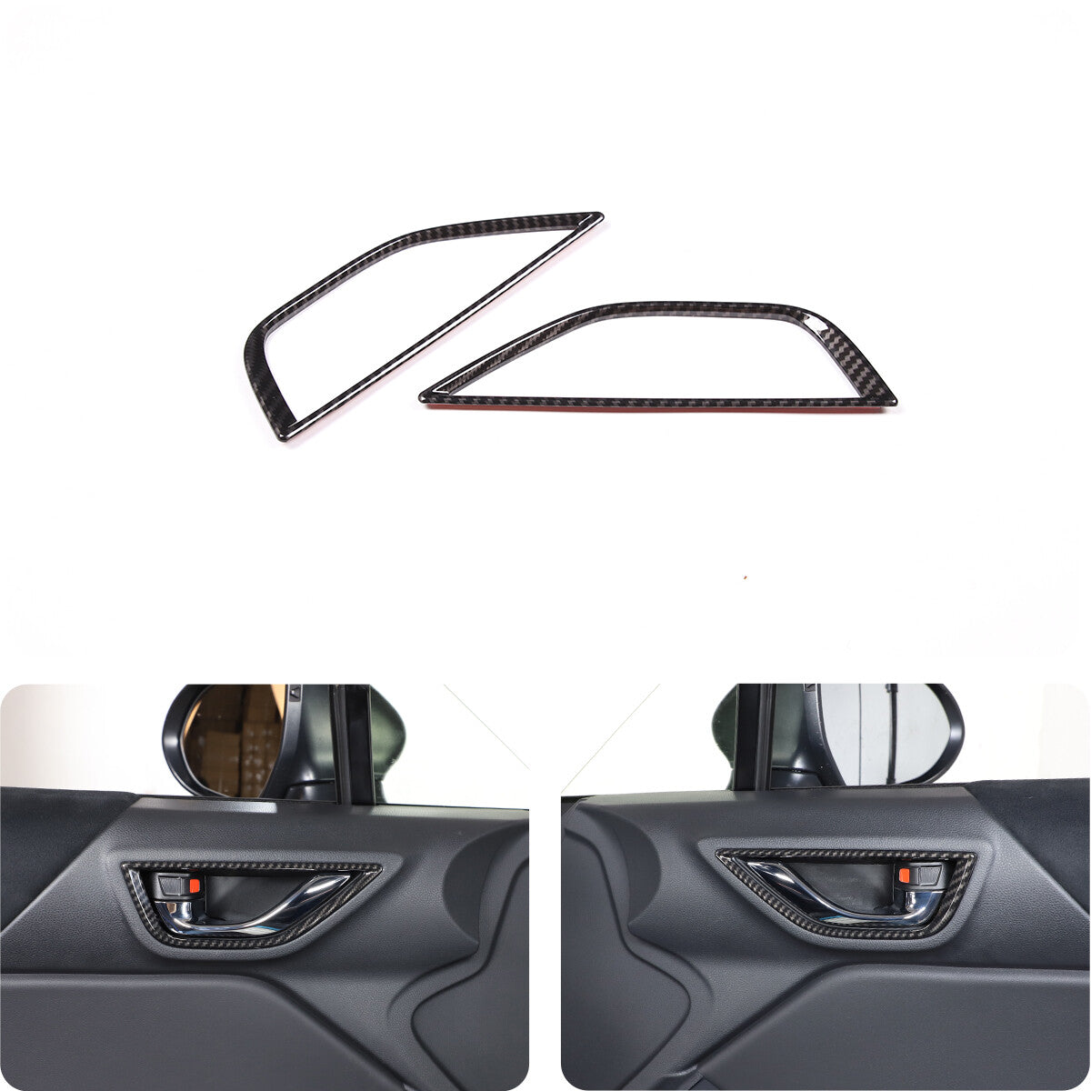 Black Dashboard Vent Frame Trim Protective Cover for Tundr@ 2022 - 2023- v
