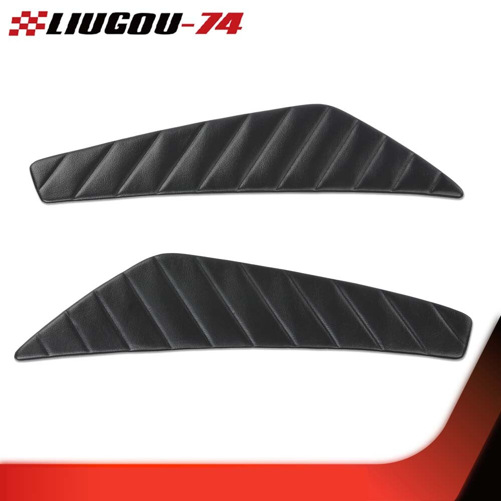 Fits 2010 2011 2012 2013 2014 for Mustang Door Panel Insert Pleated Black - v