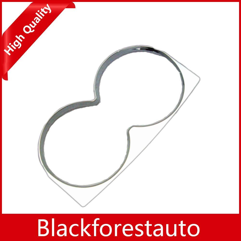 Chrome Interior Cup Holder Cover Trim For 2013 - 2015 for Ford Mondeo / Fusion 2.0T Q