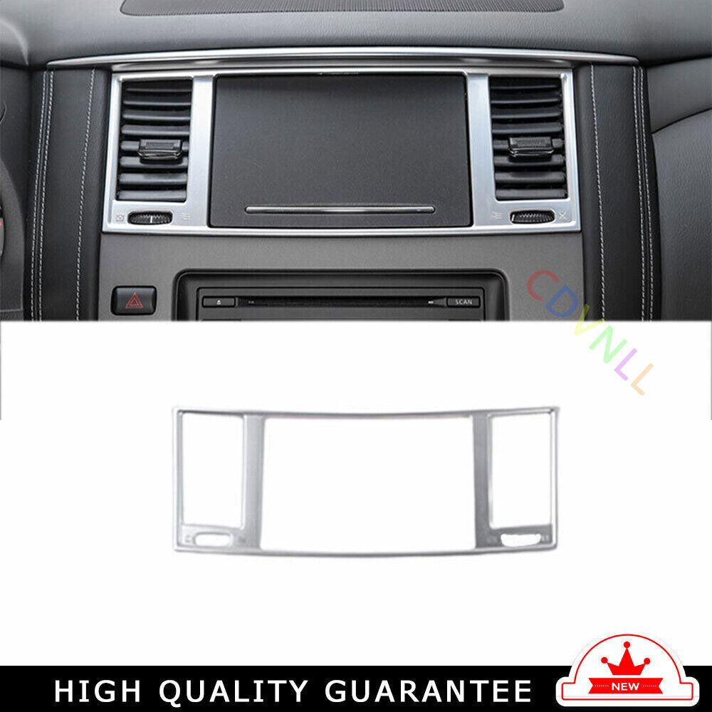 Middle Air Outlet Vent Cover Trim Fit for Nissan Armada Y62 2017-20 Matte Silver