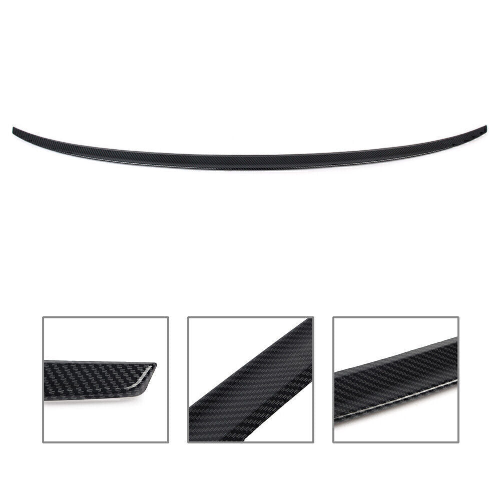 1X Carbon Fiber Car ABS Tail Wing Rear Trunk Spoiler For 2014-2019 2018 for AUDI A3