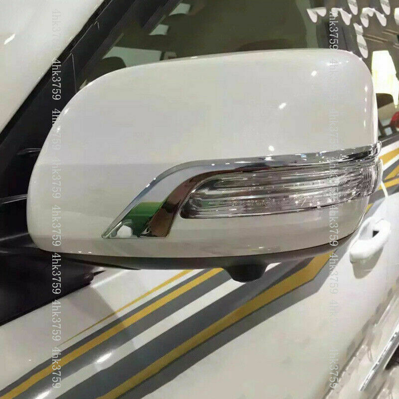 for Toyota for Land Cruiser LC200 2016-2021 Chrome Rearview Mirror Side Cover Strips