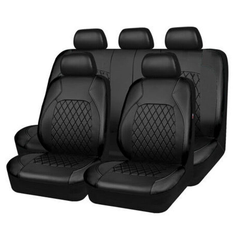 9-piece car for seat cover set, polyurethane synthetic leather, universal car for seat protection, complete set for 5 seats - n