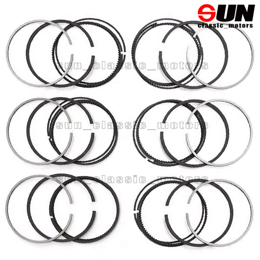 6-Piece Piston Ring Kit STD for 335i, 535i, X6, Z4, E60, E71, E90, N54B30A 3.0-