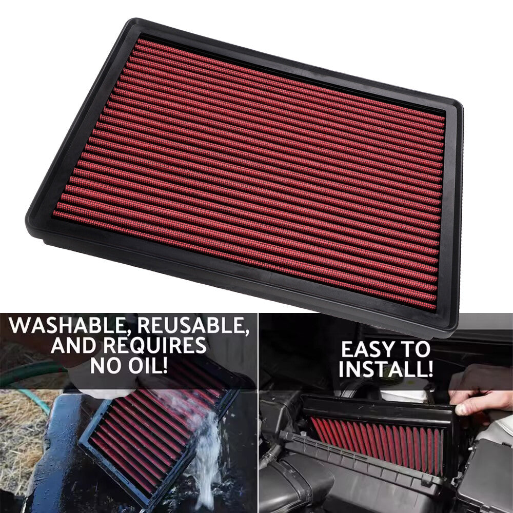 33-2129 For 1999-2018 Silverado for Sierra 1500 5.3L Drop In Engine Air Filter Q