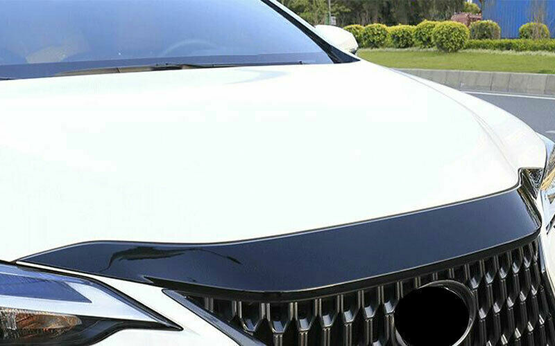 Engine Hood Grille Cover Trim Gloss Black for Lexus NX 250 350h 450h+ 2022-2024