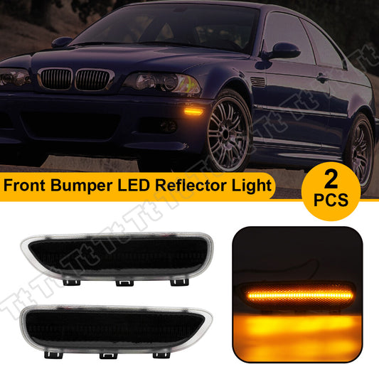 For 99-03 for E46 2D Coupe 01-06 E46 M3 LED Bumper Side Marker Reflector Light - v