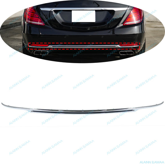 Rear Bumper Molding Trim r for Mercedes MB S400 S450 S500 S560 S600 S650 2014-20