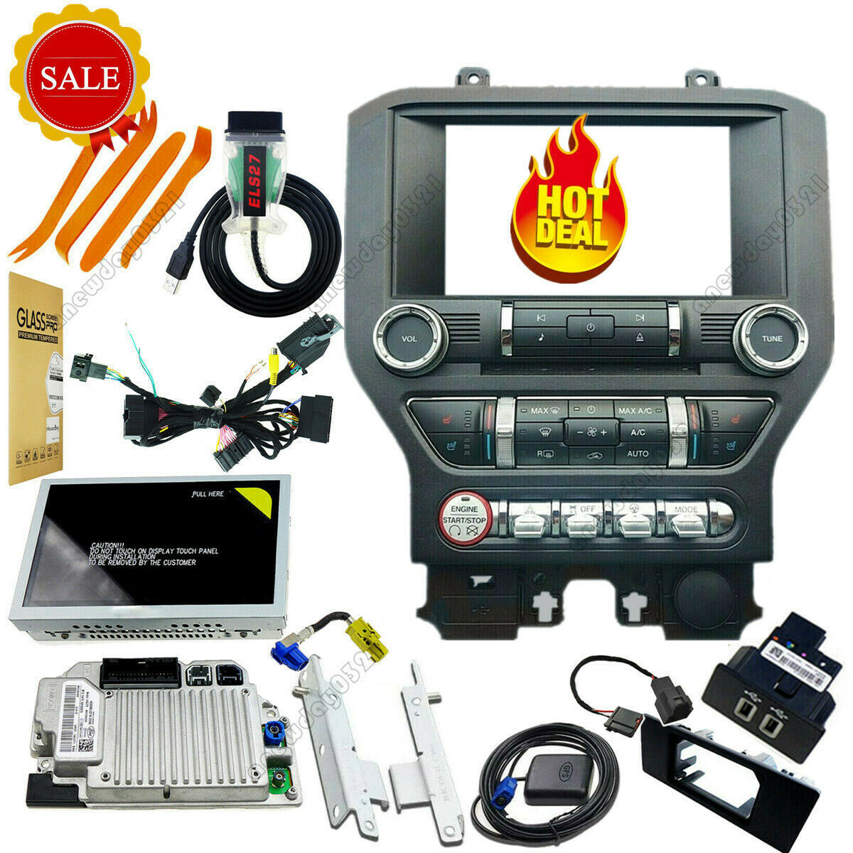SYNC3 4 Upgrade 8 Kit 3.4 VER NA119 Fit for Ford for Mustang APIM Module Carplay MAP