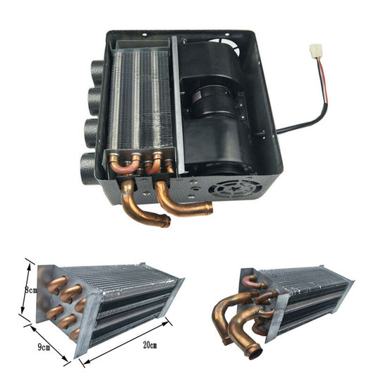 Universal 12V Auto Truck Underdash Compact Heater Copper Tube Speed Switch Kits Q