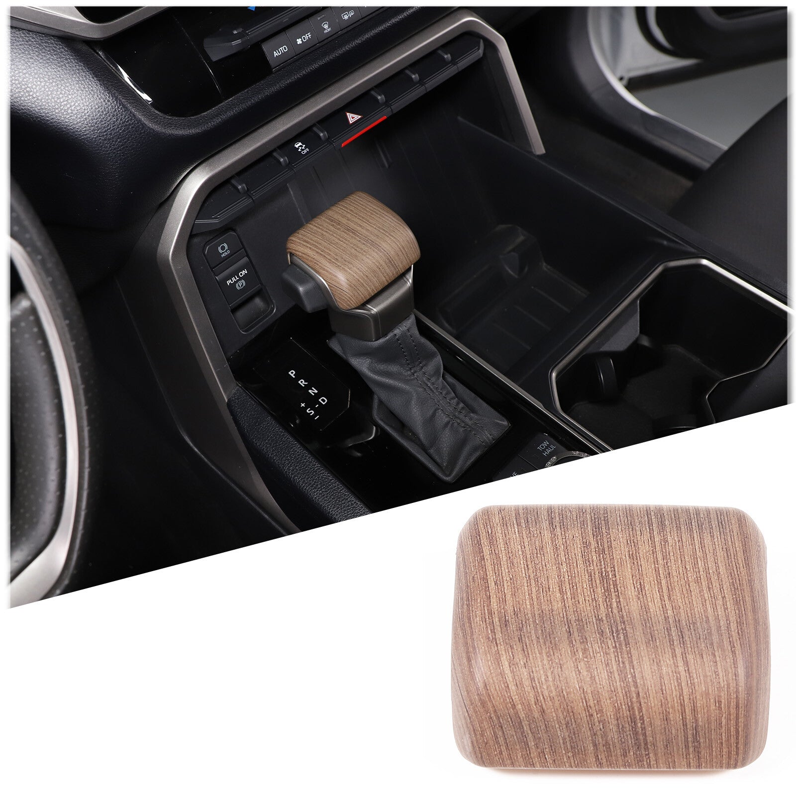 PU Leather Car Center Console Armrest Cushion Mat Cover Accessories Black- v