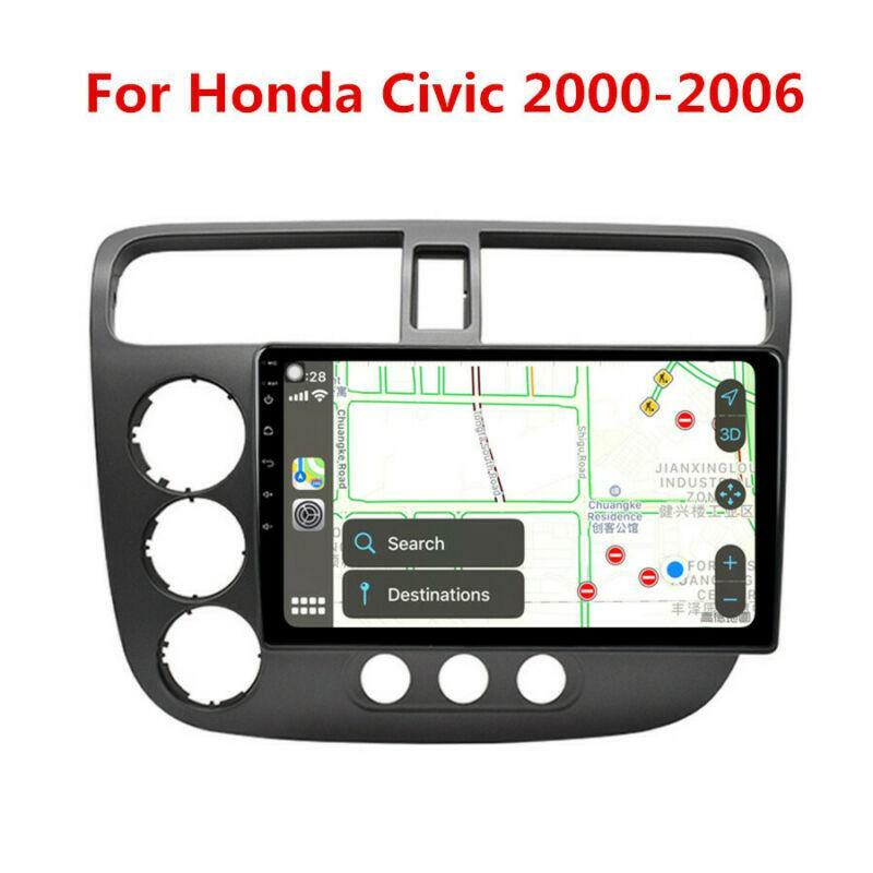 Compatible with 2000-2006 for Honda for Civic Android 10.0 Radio GPS Player Stereo Headset 2+32GB n