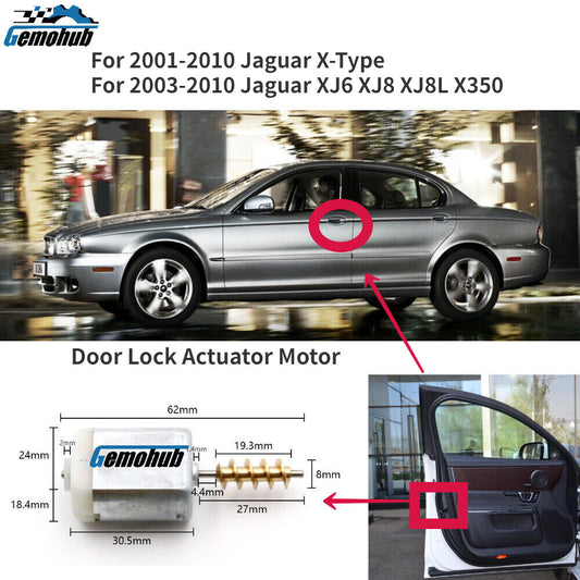 for Jaguar 2003-2010 XJ6 XJ8 XJ8L XJR X350 2001-2010 X-TYPE Car Door Lock Motor