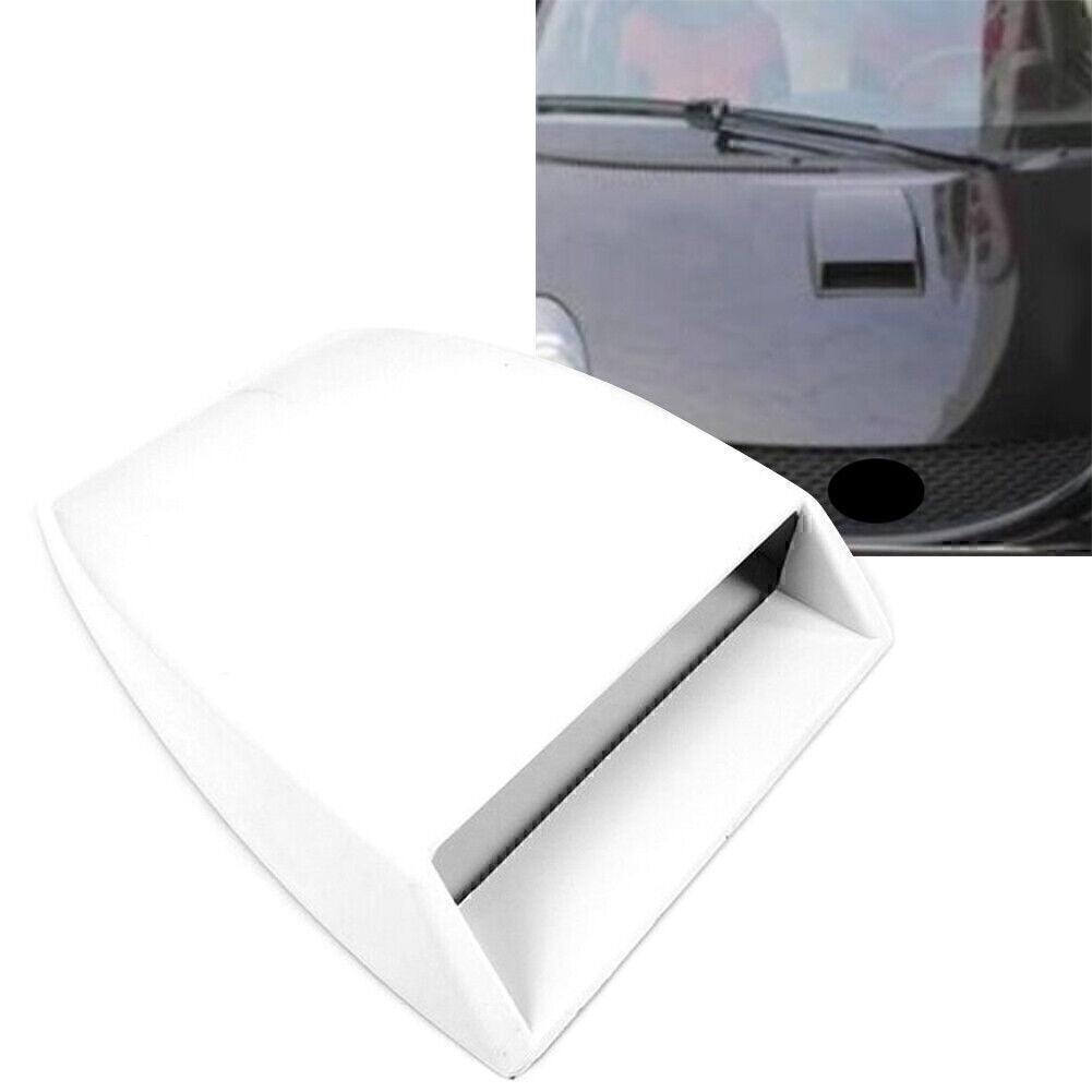 1x Universal Auto Roof Decorative Air Flow Intake Hood Scoop Vent Bonnet Cover