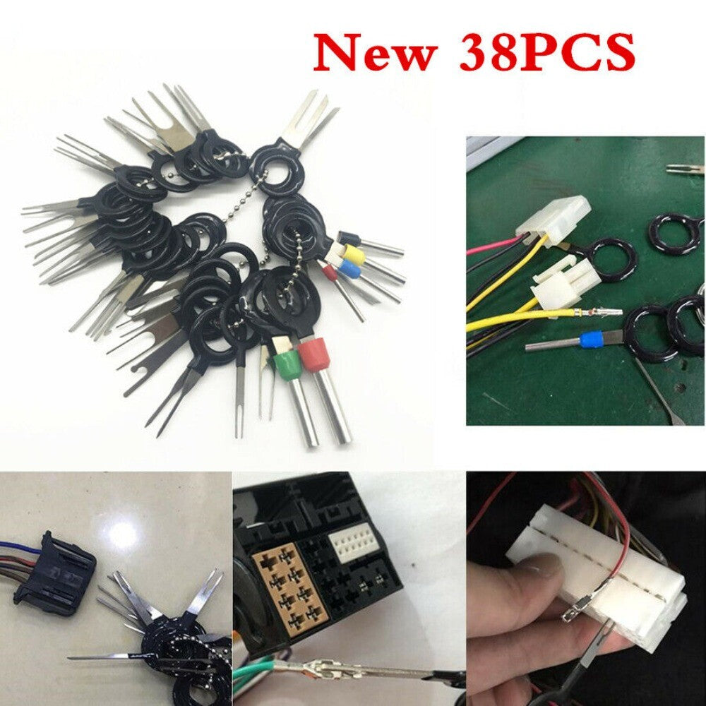 38pcs Pin Removal Tool Wiring Connector Extractor Puller For Car Terminal Repair n