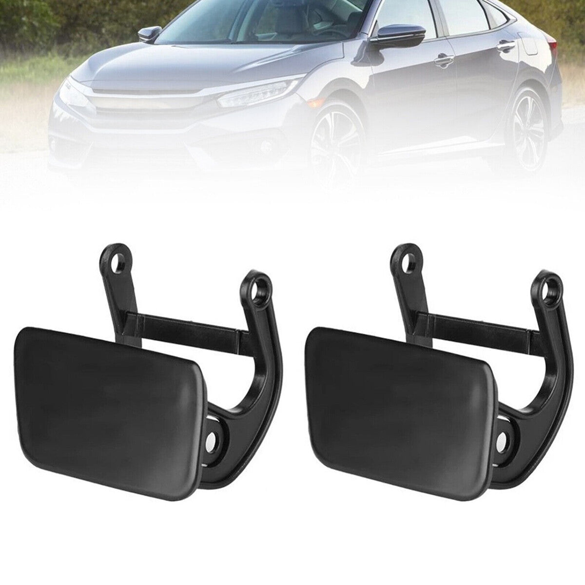 Left + Right Headlight Washer Headlight Nozzle Cover for BMW 5 Series E60 545i 550i M5 02-09 Q