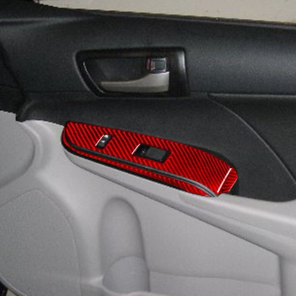 2Pcs Carbon Fiber for Seat Belt Box Panel Trim Cover For Highlander 2008-2013 v