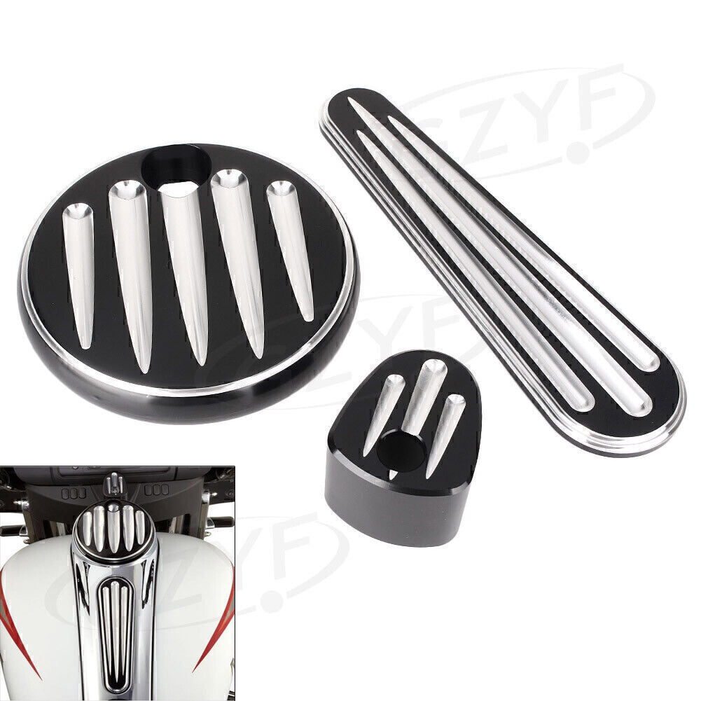 Lgnition Switch Cover Fuel Tank Cap for Harley Touring FLHX FLTRX 2008 2009-2013