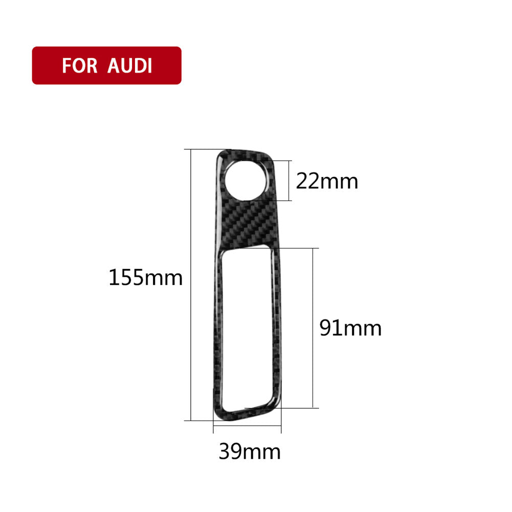 Carbon Fiber Console Watercup Frame Cover Trim for Dodge Durango 2014-2020 TypeA v