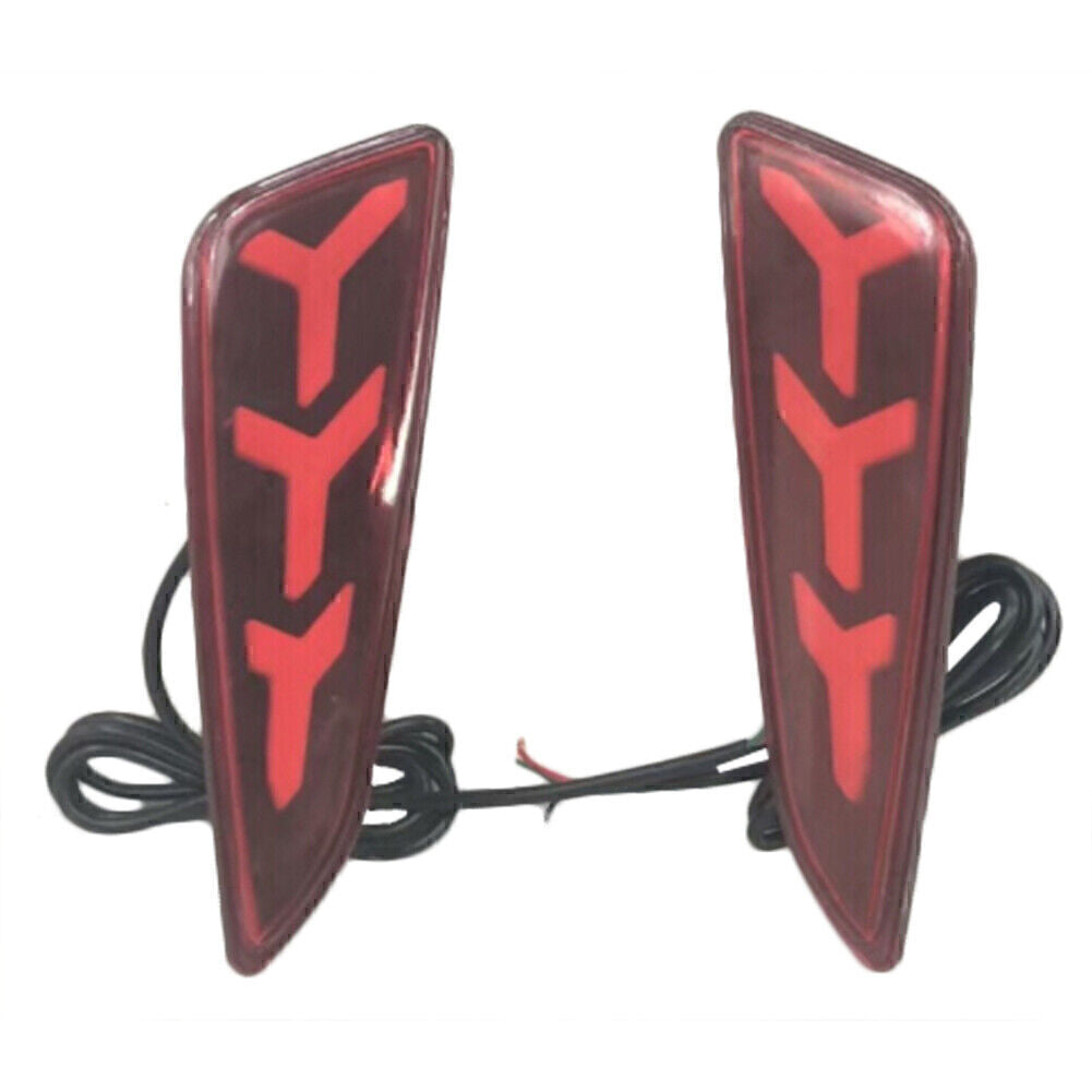 2x LED Tail Brake Light Rear Bumper Lamp Fit for Toyota CHR 2017-2018 SUPER BRIGHT Q