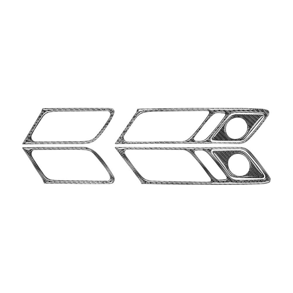 Red Rear Cup Holder Frame Trim Cover Carbon Fiber For COBALT 2005-2010 v