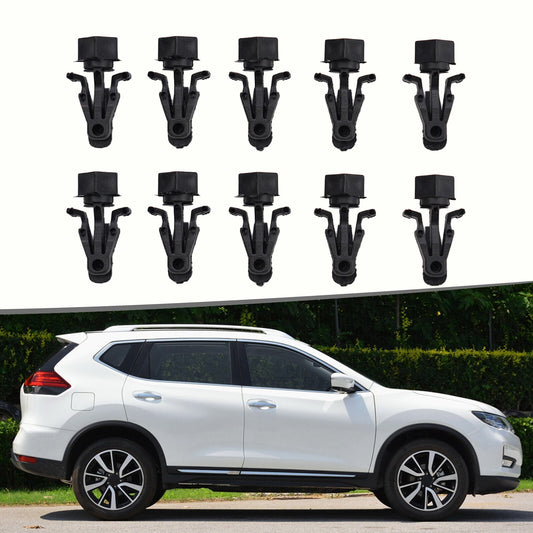 10 X Car Bumper Hood Splash Shield Hood Engine Push Clip Screw Rivet for Nissan