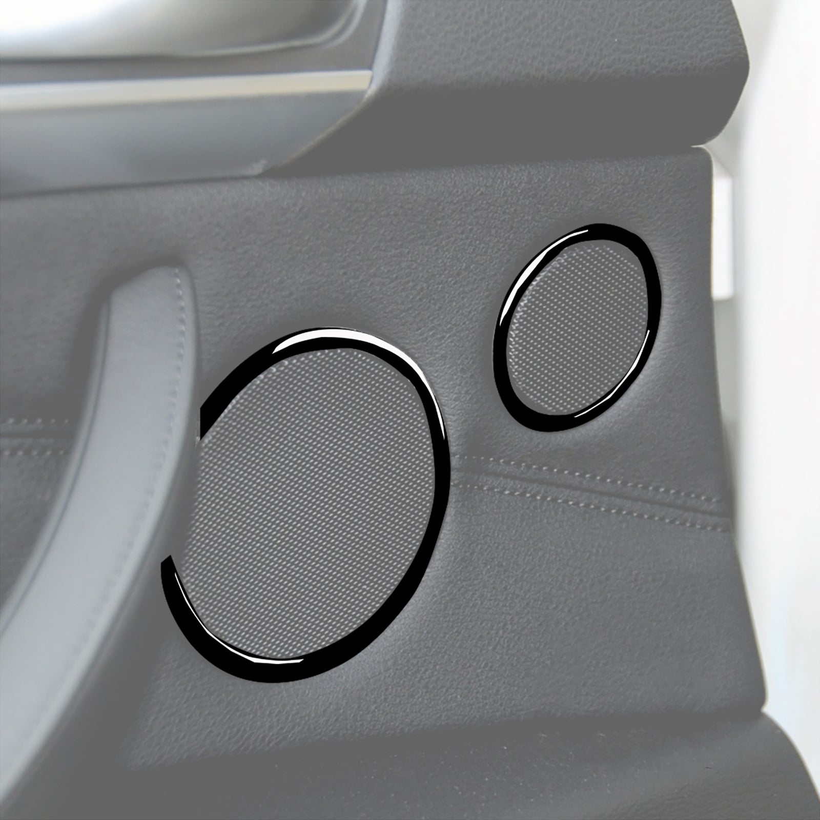 Sleek black interior decals suitable for BMW X5 E70 X6 E71 2008 - 2013