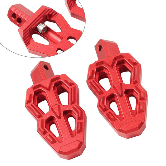 Rear Foot Pedal Rests Footpegs Red For Benelli TNT 600 300 302S QJMotor 350 400
