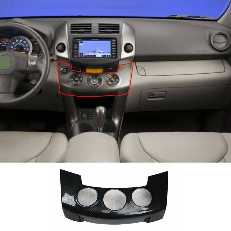 4P For Rogue 2014-2020 Red Carbon Fiber Inner Door Bowl Panel Cover Trim v