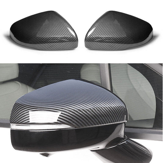 2X Carbon Fiber Look Side Door Rearview Mirror Cover Trim for Kia Sorento 21-22