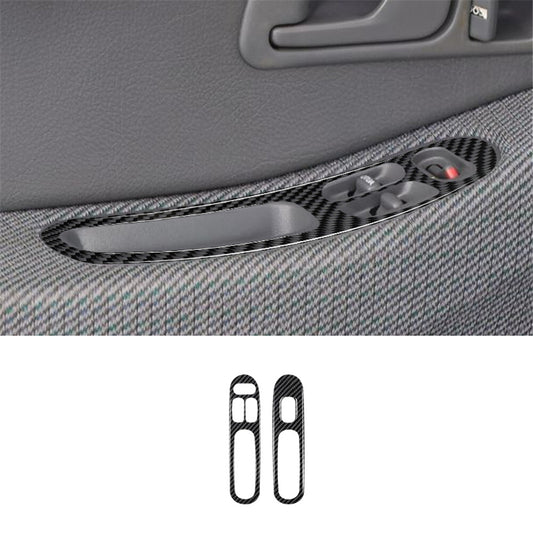 Suitable for Audi Q5 2018-2021 carbon fiber sticker interior door anti kick panel cover decoration- v