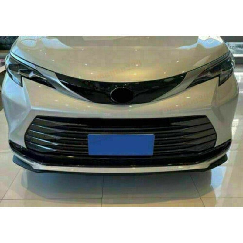 4x for Toyota for Sienna 2021-2023 carbon fiber Front Bumper Grille  Fog Light Trim