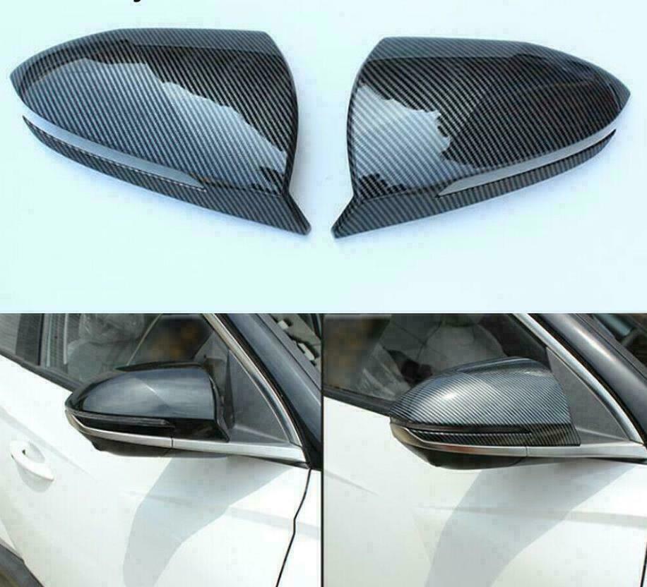 Carbon fiber Left Right Side Rearview Mirror Cover Fit for Hyundai for Tucson 22-23 AT