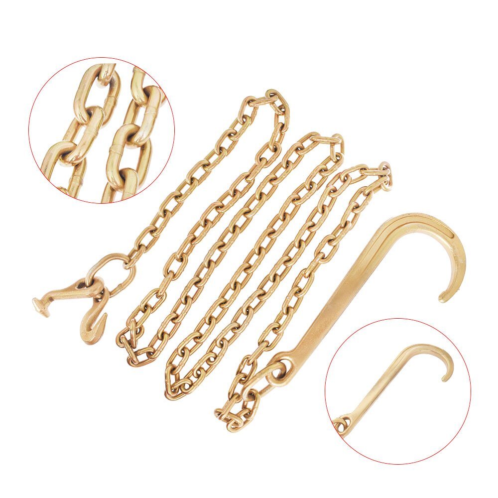 5/16 x 10 ft 70-class cable chain 15-inch for mini J-hook recovery damage shaft - n