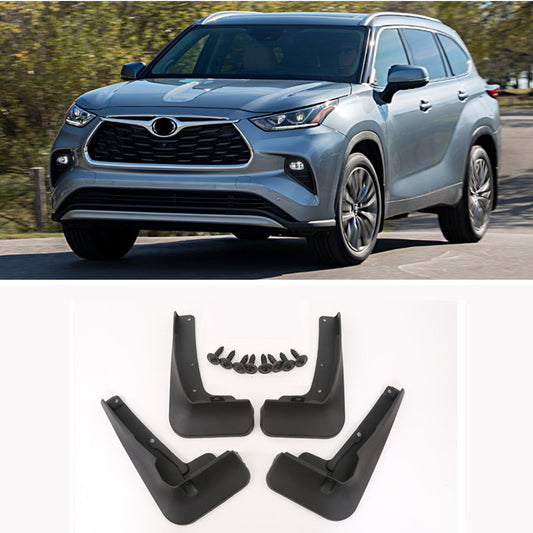 FrontRear Mud Flaps Splash Guards For 2020-2022 Highlander for Toyota Mudguards 4pc