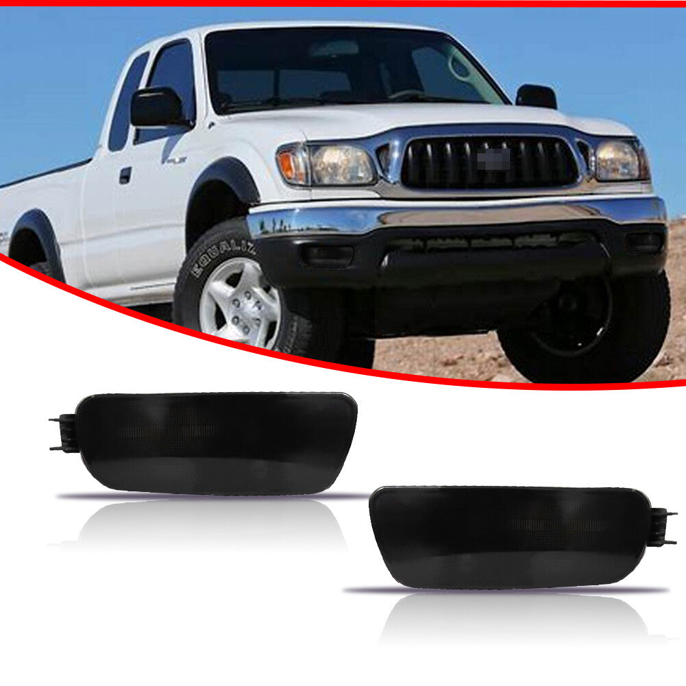 Pack Smoked Front Bumper Turn Signal Housing Kit for 2001 - 04 for Tacoma - v