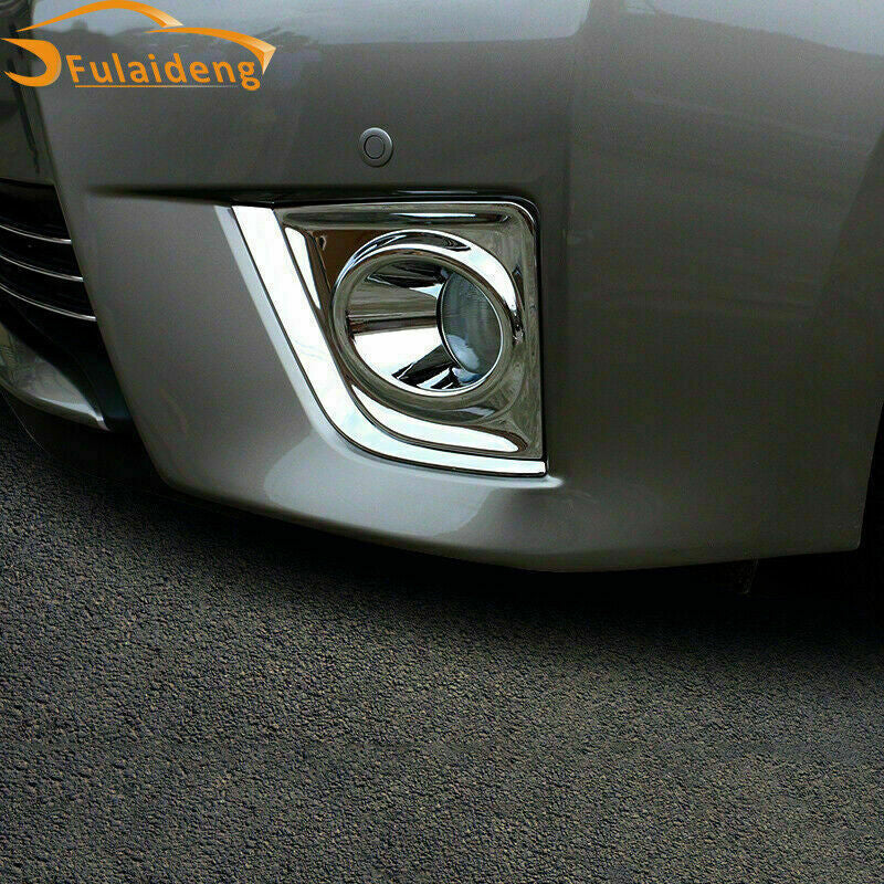 for Toyota for Corolla 2014 2015 2016 Chrome Front Bumper Fog Light Lamp Cover Trim