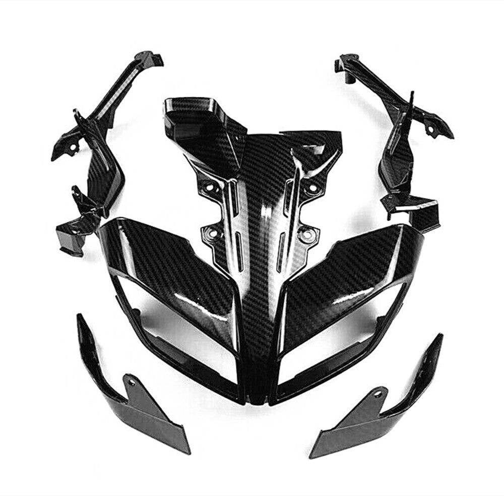 Carbon Fiber Headlight Front Cover Bracket Fairing for Yamaha MT-09 2017-19 FZ09