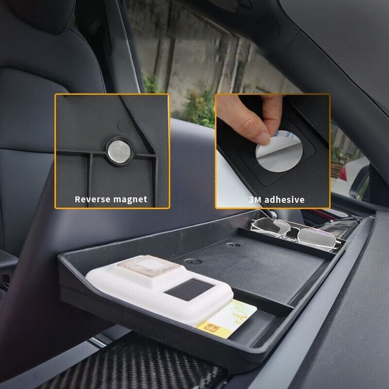 Magnetic Screen Mount Box for Model Y /3 Car Storage Tray n