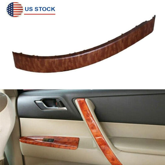 Wood Look Front Right Armrest Door Handle Cover Trim for Toyota Highlander 08-13 Q