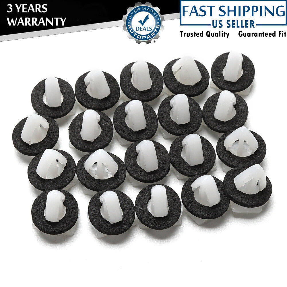 20Pcs Rocker Moulding Clip with Sealer Compatible for Hyundai 87702-H1000 Q