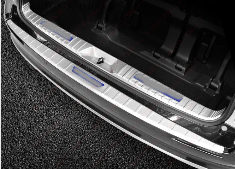 2pcs Rear Bumper Protector Guard Sill Plate Steel B for Sienna 2021-2024 n