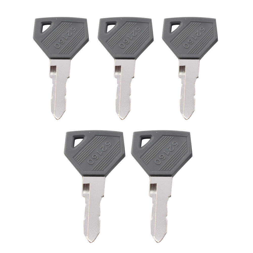 5pc Ignition Key 198360-52160 AM879480 For Yanmar EX450 Cub Cadet Tractor SC2400 Q