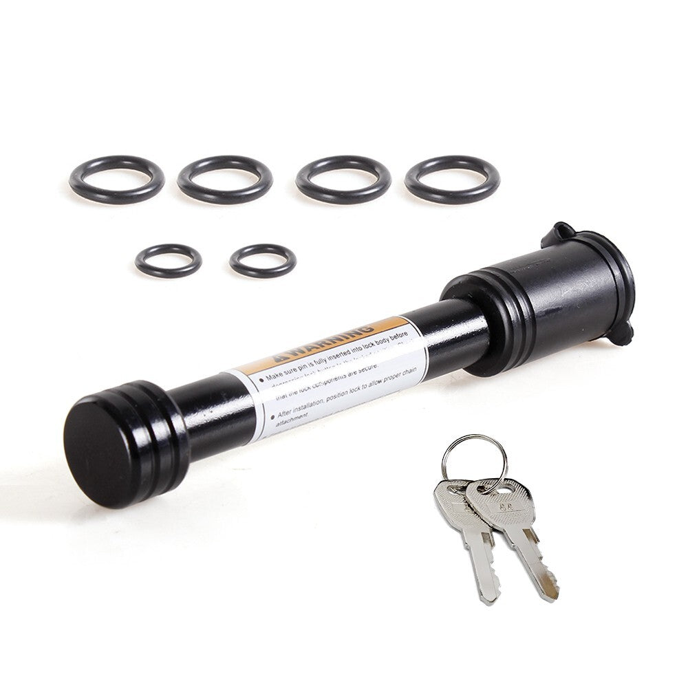 5/8 Trailer Hitch Locking Pin for 2 Trunk Tow Receiver w + 4PCS Silencer Pads Q