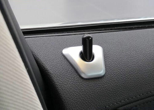 Bolt Lock Down Ring Trim Inner Door ABS Silver for BMW 5 Series G30 2018-2022