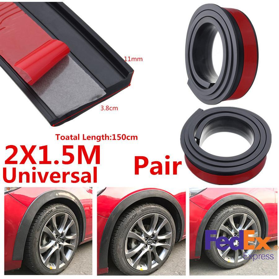 Car Truck for SUV Fender Flare Extension Wheel Eyebrow Moulding Trim Protector Lip