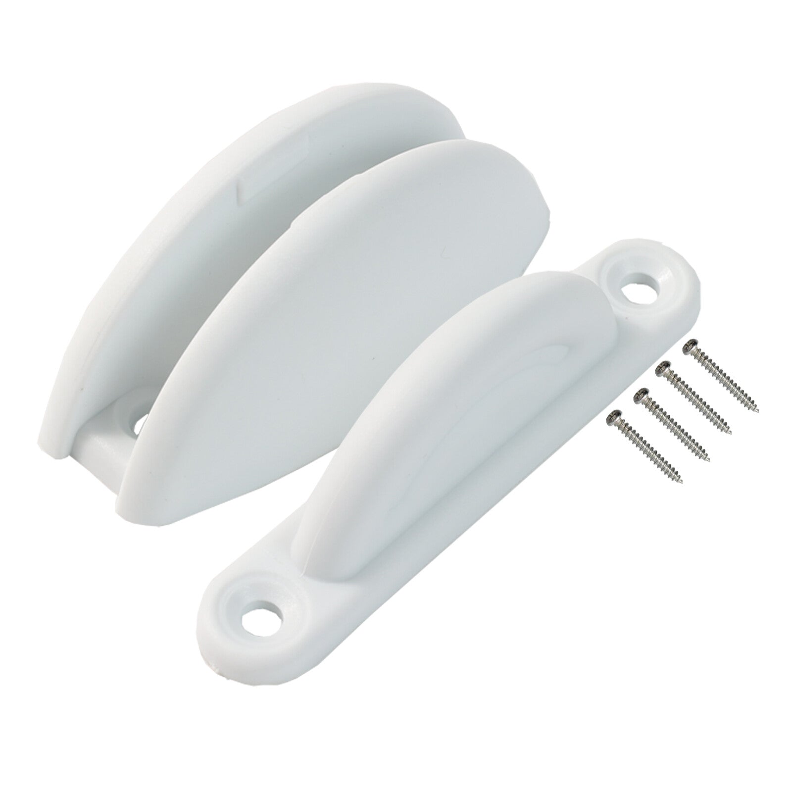 1x Door Holder Door Stop Door Stop Caravan Motorhome Caravan Half Moon White Q