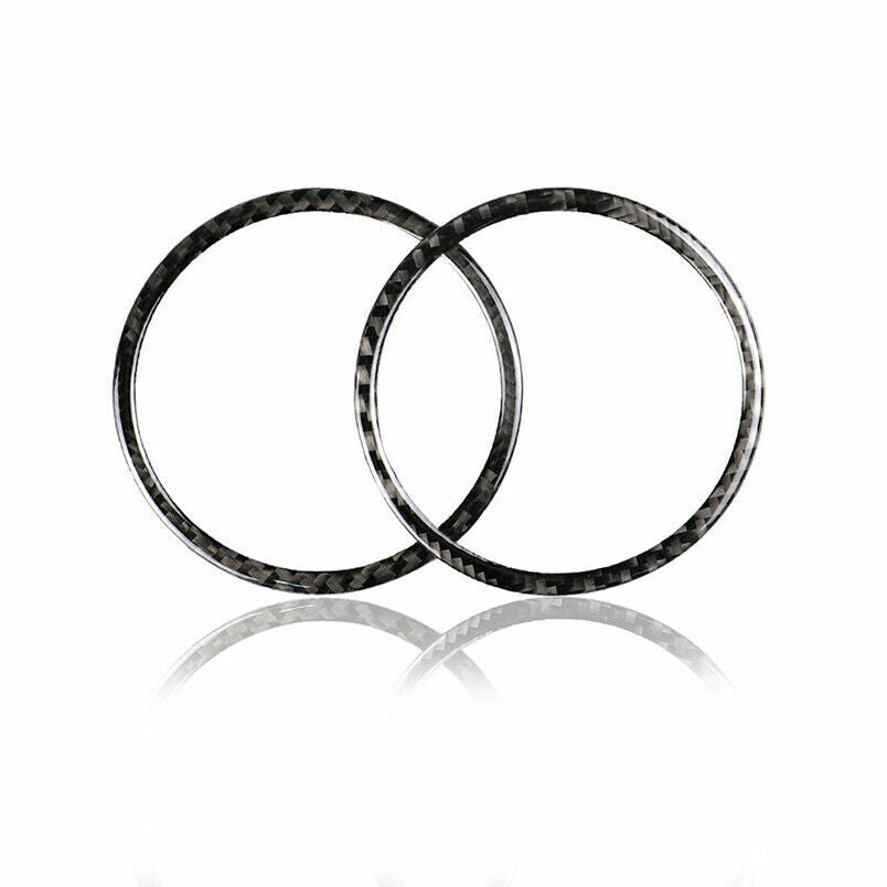 Carbon fiber door speaker trim ring cover for Mustang 15-19 n